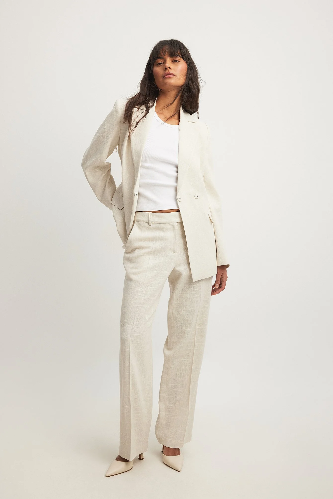 Linnen Look Blazer