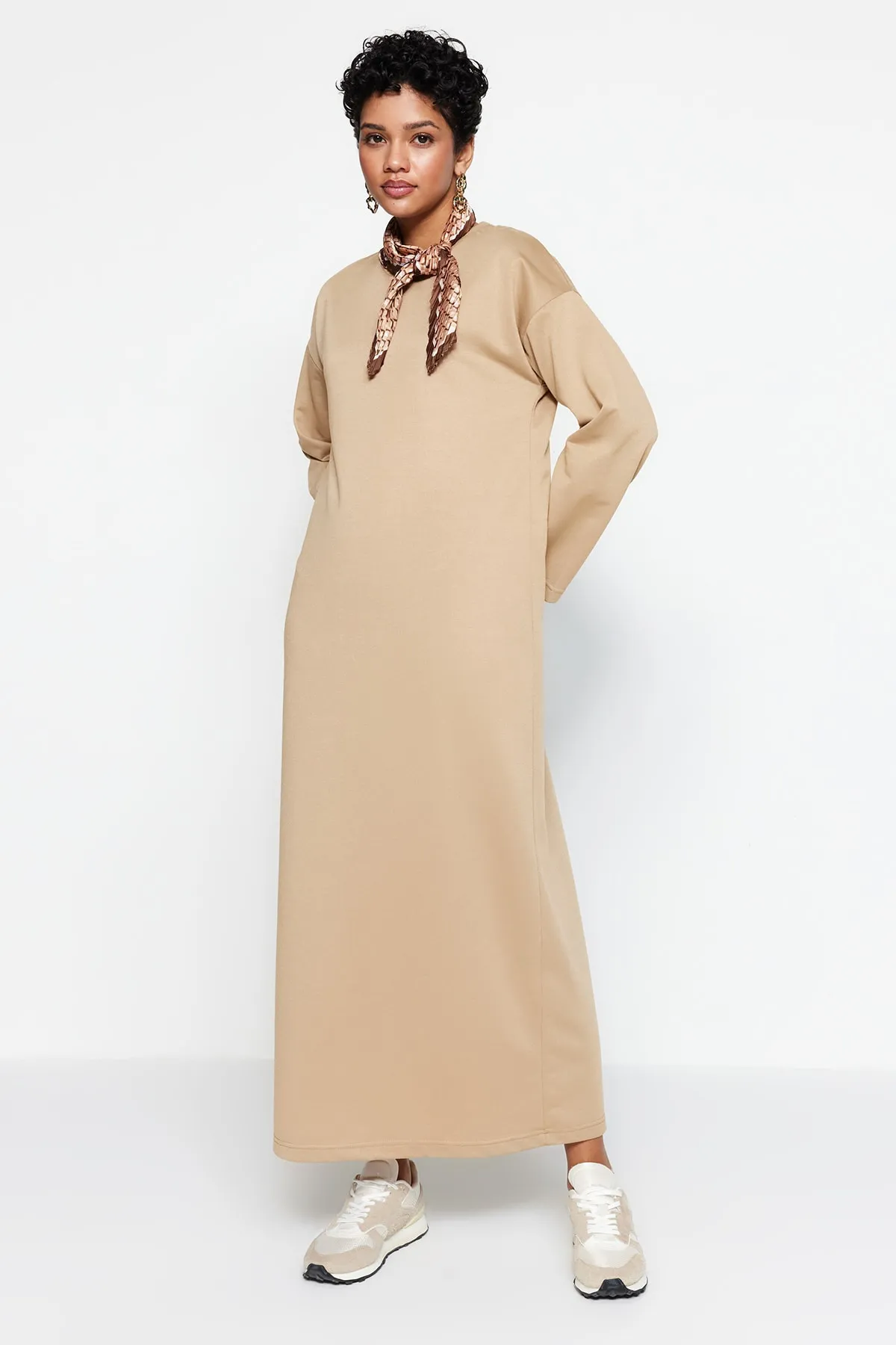 Trendyol Modest  Nerz gestricktes Hijab-Kleid TCTSS23EB00125