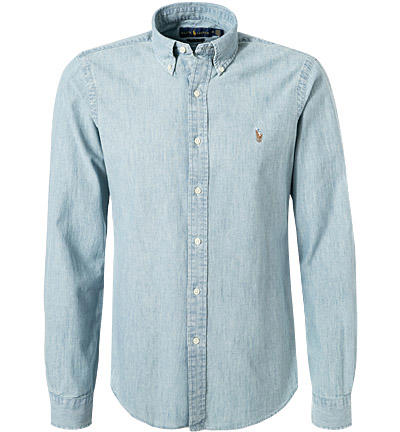 Polo Ralph Lauren, Jeanshemd, Custom Fit, Baumwolle, hellblau