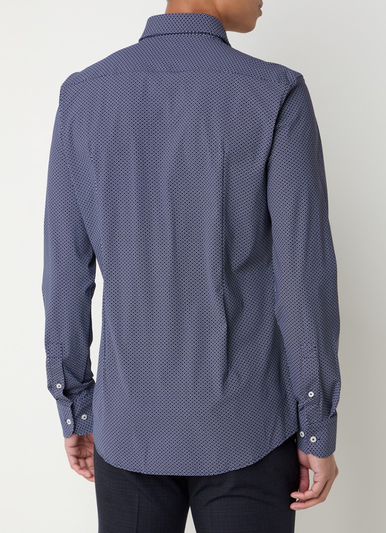 HUGO BOSS Slim fit krekls ar mikrorakstu