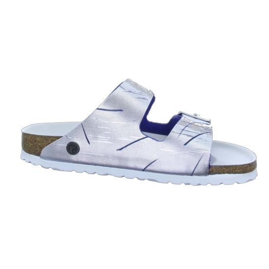 BIRKENSTOCK Klassische Sandalen bunt Arizona Rivet Logo Metallic Cuts Ocean