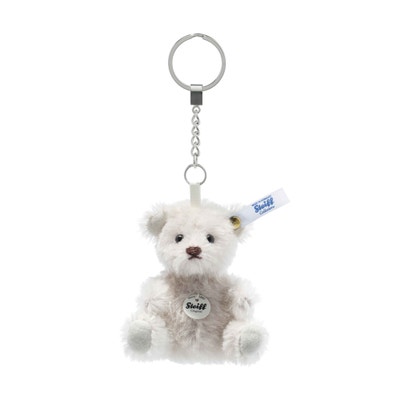Anhänger Mini Teddybär, 8 cm, hellgrau