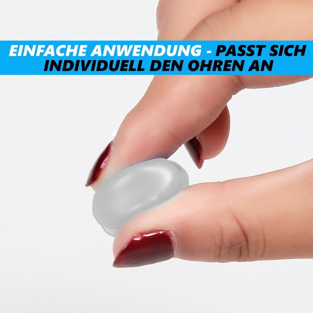 MAVURA Gehörschutzstöpsel SoundGuard Gehörschutz Stöpsel Silikon Ohrstöpsel Schlafen Lärm, Konzert Ohr Stöpsel Schwimmen wiederverwendbar [8 Paar]