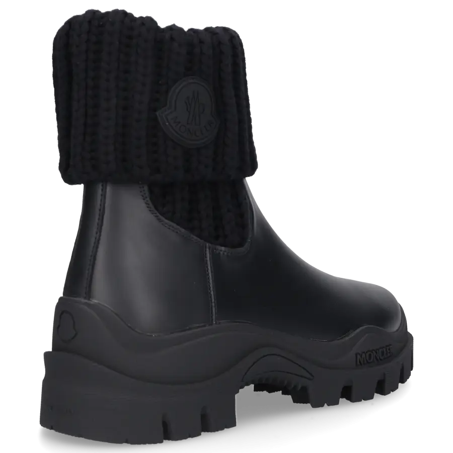 Moncler - Klassische Stiefeletten LARUE CUFF Kalbsleder - schwarz