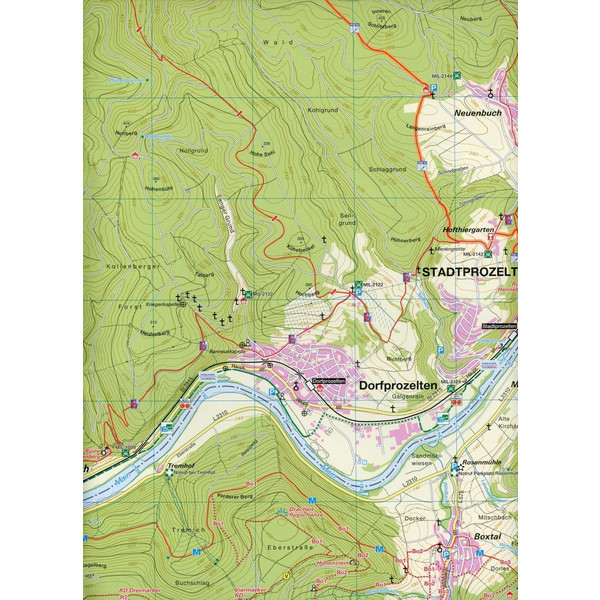 Maintal-Odenwald 1:20.000 - Wanderkarte