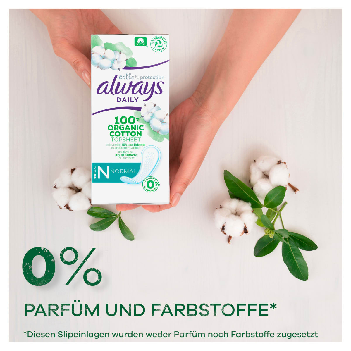 Slipeinlagen Cotton Protection Normal, 28 St