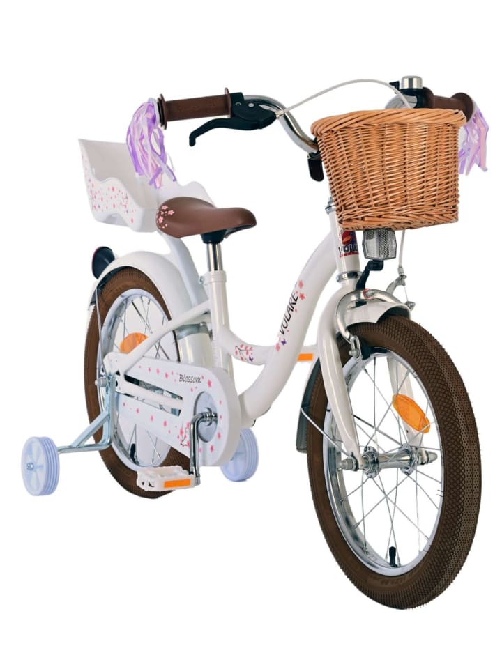 Volare Kinderfahrrad Blossom für Mädchen Fahrrad 16 Zoll Kinderrad in Weiß 3 Jahre günstig kaufen onesize