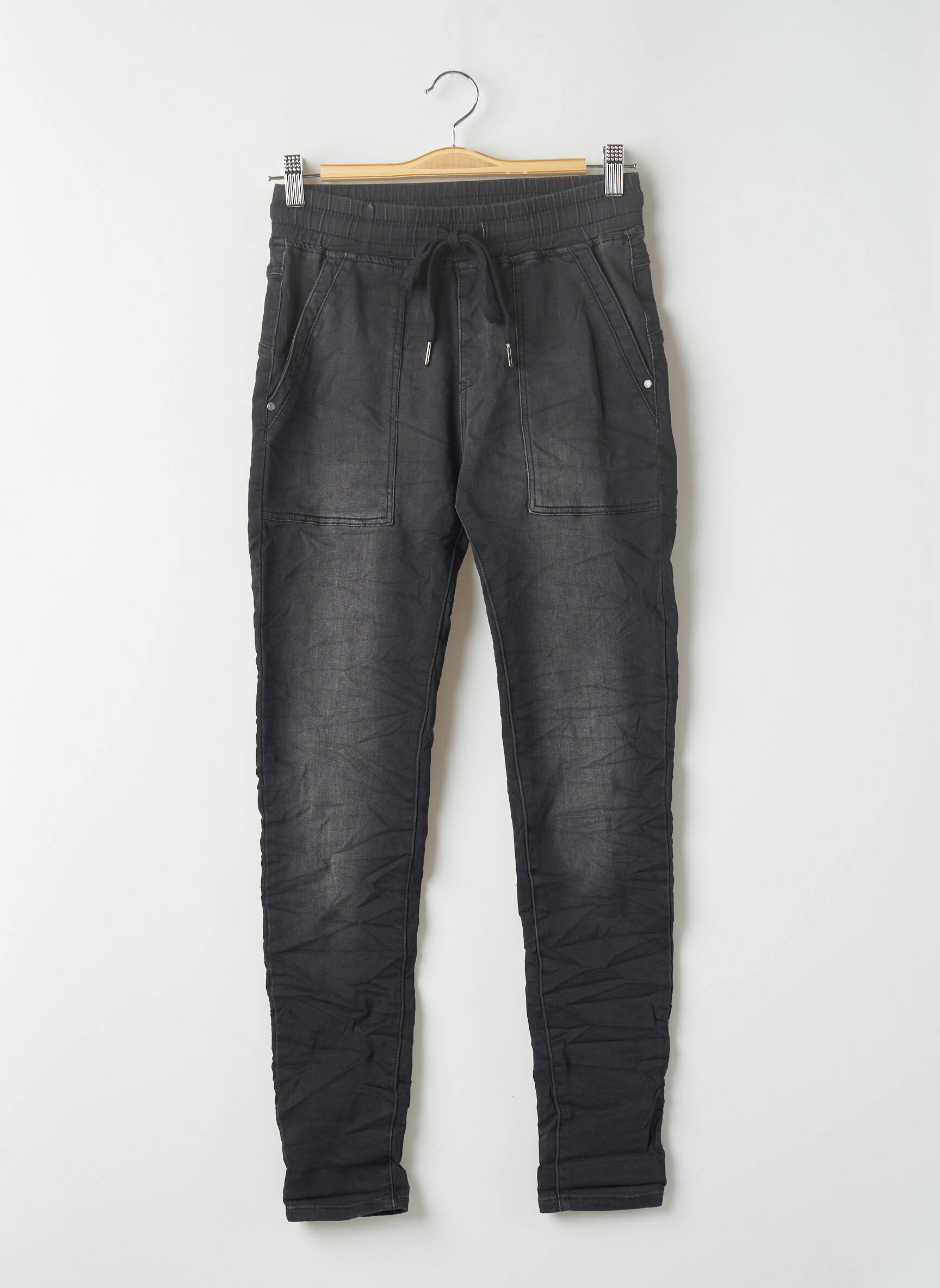 Denim Jeans Coupe Slim Femme couleur noir