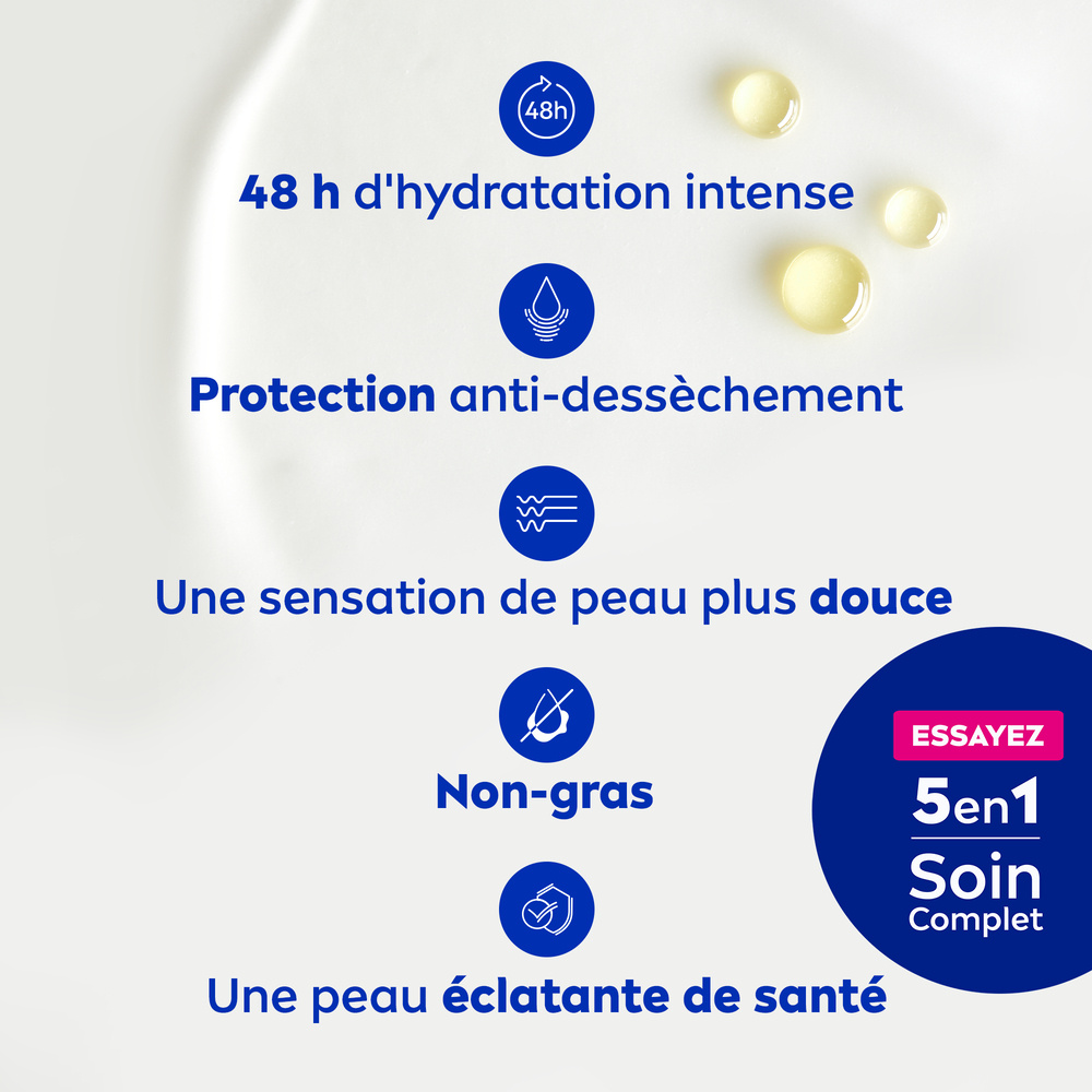 nivea Lait nourrissant 48H Huile Amande Douce Lait corps