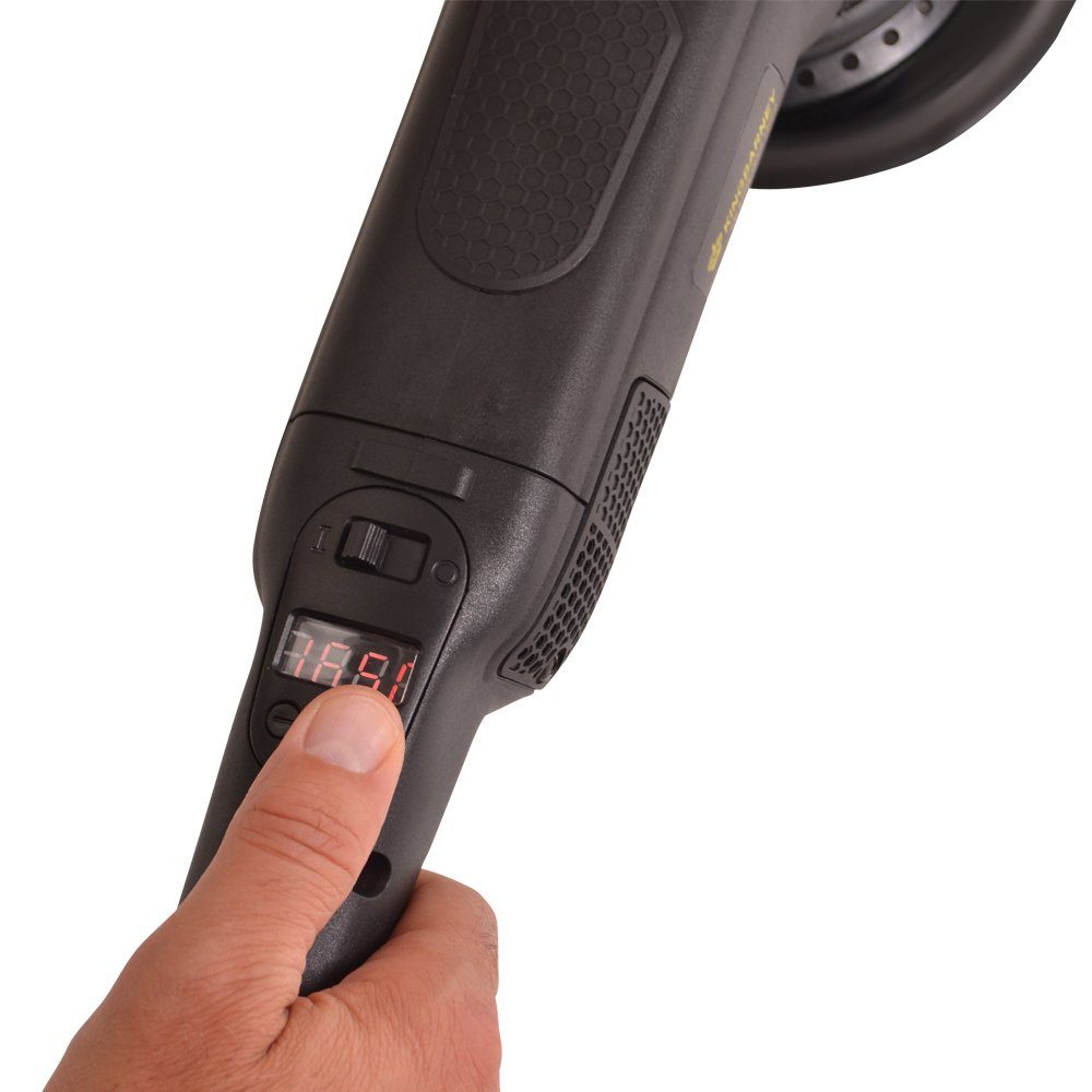 PROMAFIT Exzenter Poliermaschine Poliermaschine 810 W 15mm Hub (S), 1650 min. U/min, 4800 max. U/min, (Set, S), ohne Akku und Ladegerät, Poliermaschine für Rechts- und Linkshänder