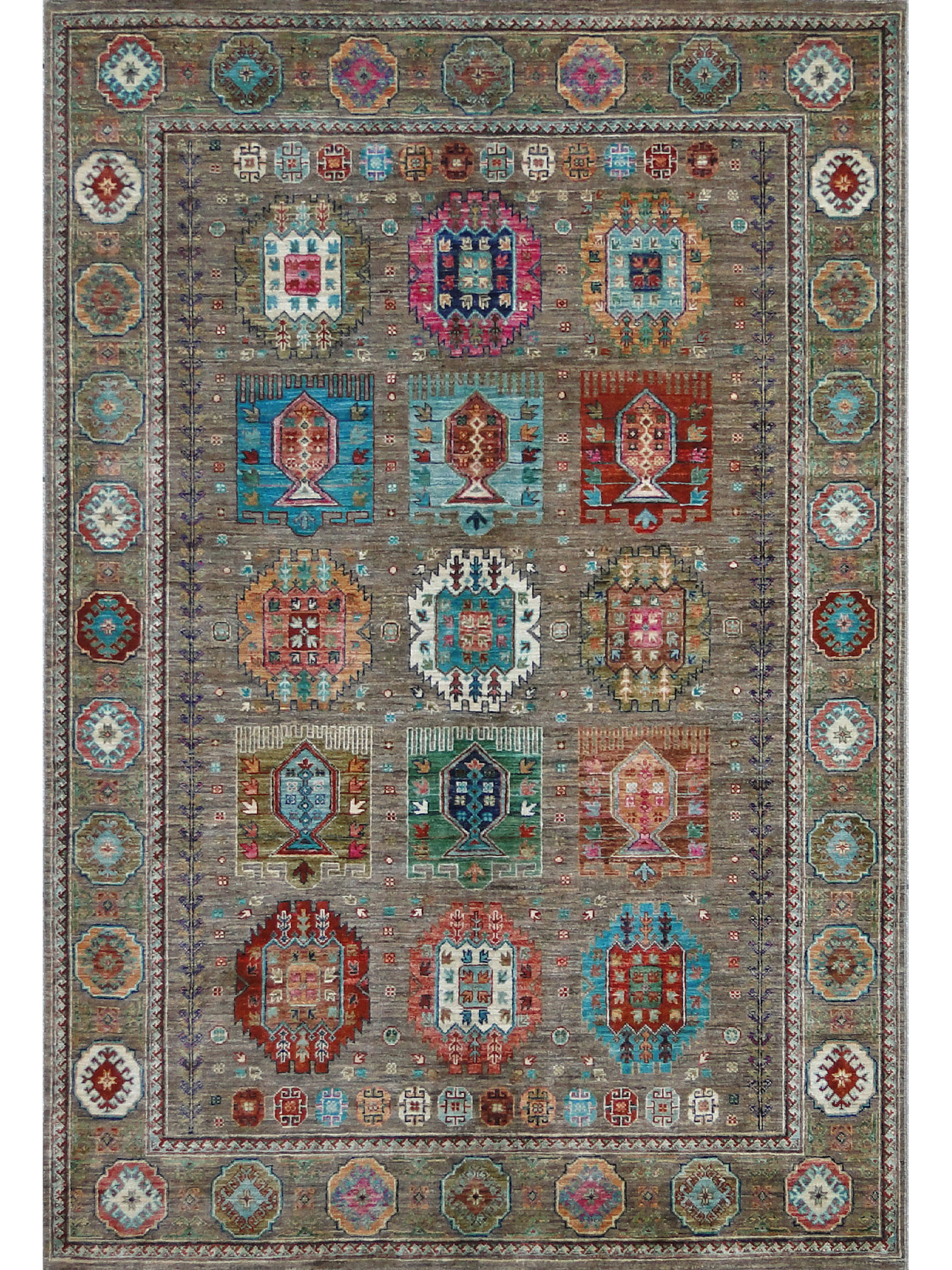 Kazak Ghazni ca. 176 x 246 cm, Unikat / Einzelstück