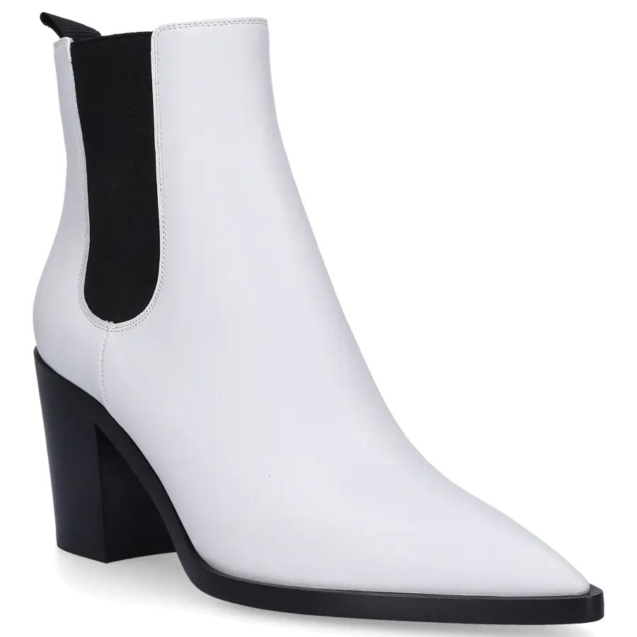 Gianvito Rossi - Chelsea Boots ROMNEY Kalbsleder weiß - weiß