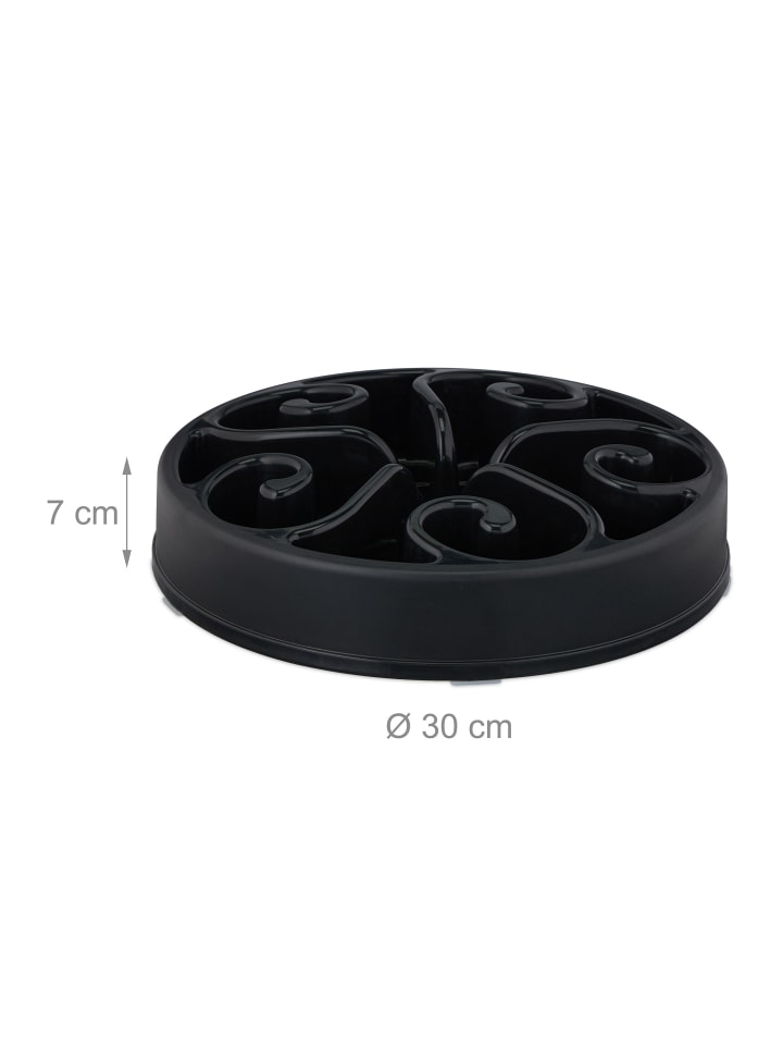 relaxdays Anti Schling Napf in Schwarz - Ø 30 cm günstig kaufen onesize