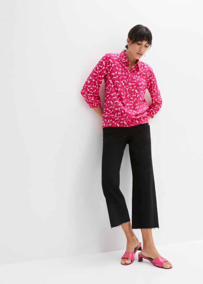 Bluse mit 3/4-Arm