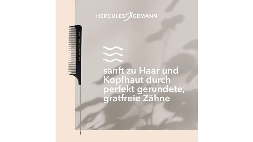 HERCULES Sägemann Toupiernadelstielkamm Naturkautschuk