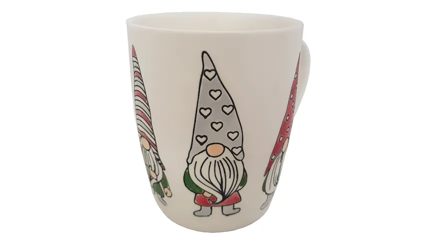 TRENDSHOP Tasse X-MAS Wichtel 0,3l