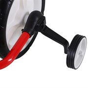 HOMCOM Kinder Laufrad, Lauflernrad, Kinderfahrrad, 2-in-1, Kinderrad mit Stützrädern und Pedalen, 2-5 Jahre, Sitzhöhenverstellbar, PP, Rot, 85 x B36 x H54 cm