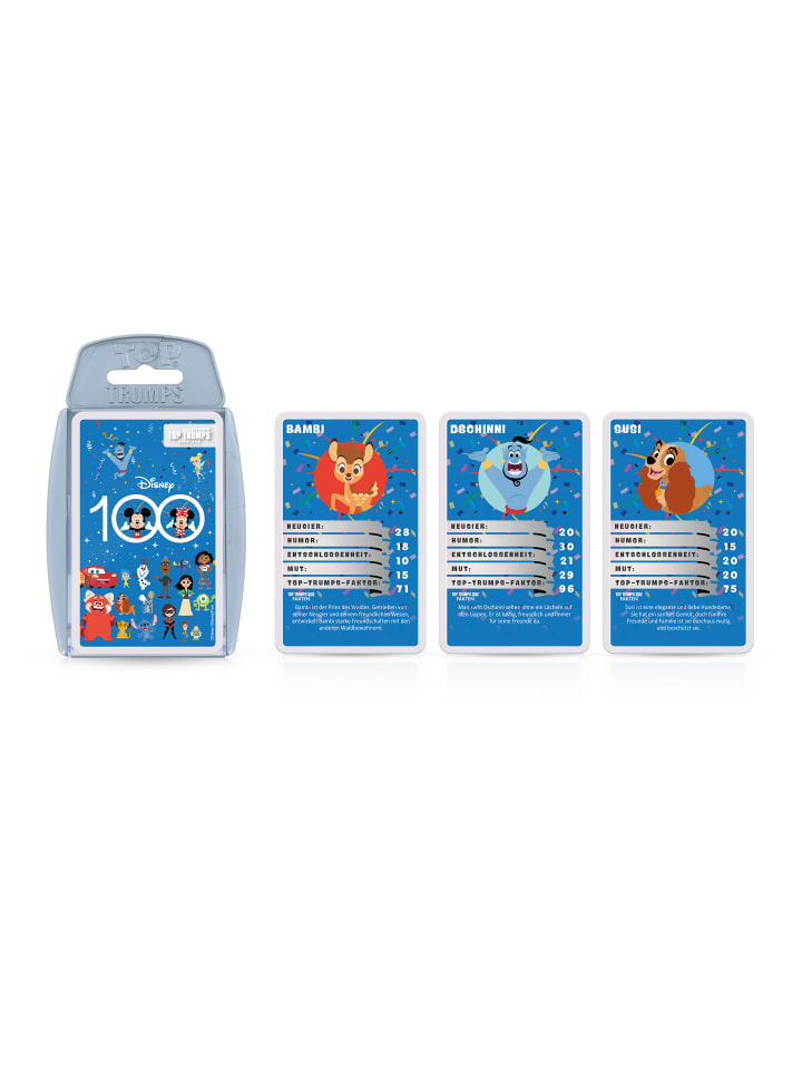 Winning Moves Top Trumps - Disney 100 Kartenspiel Quartett Spiel in bunt günstig kaufen onesize