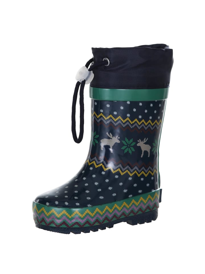 Playshoes Gummistiefel Norweger gefüttert in Marine günstig kaufen