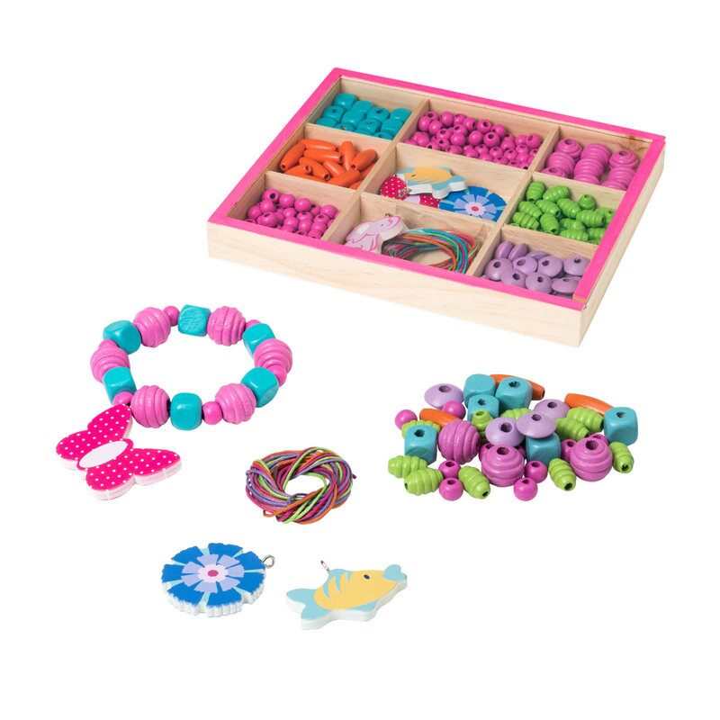 Coffret 200 perles en bois Oxybul