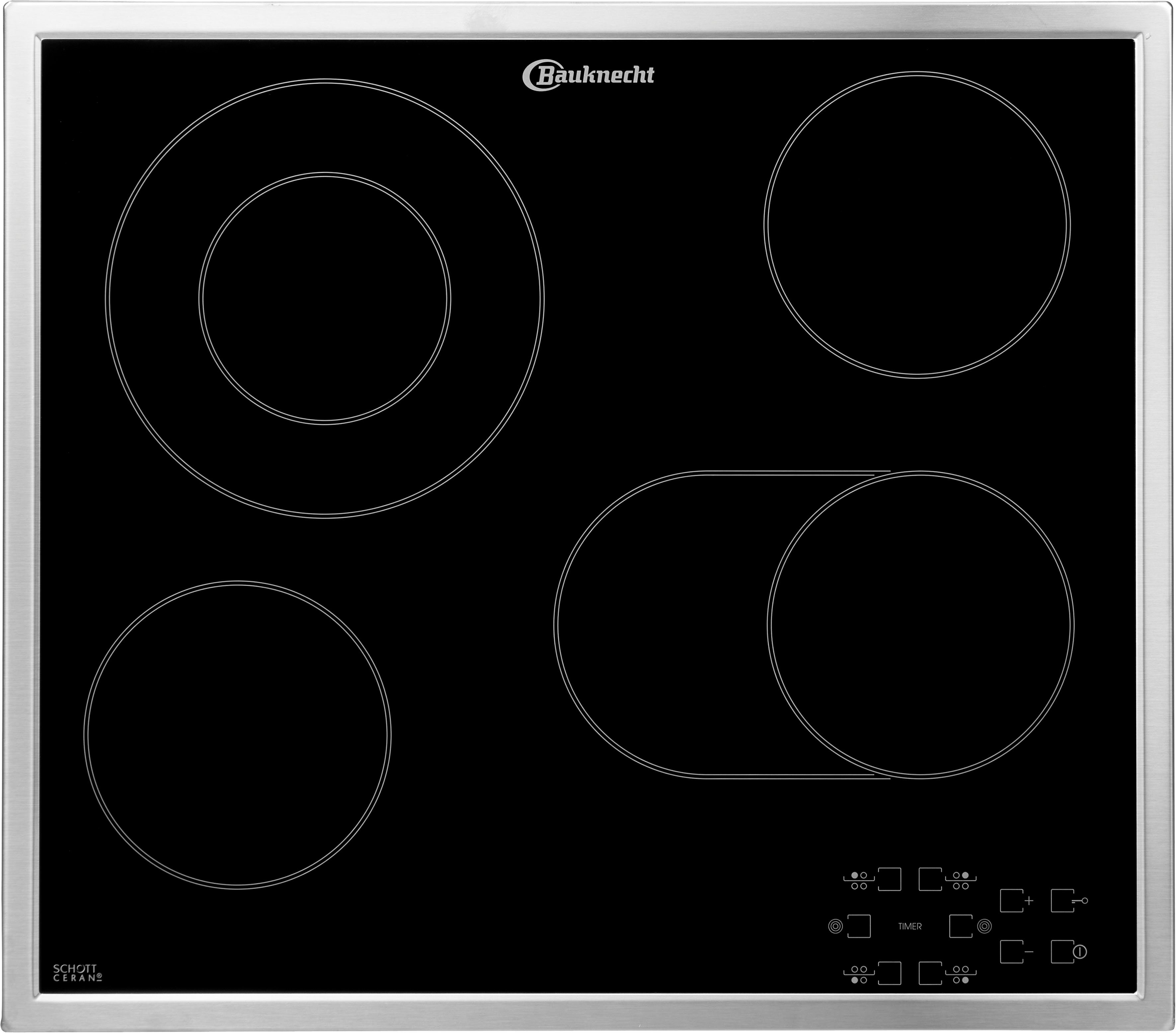 BAUKNECHT Backofen-Set BAKO 700 STEAM, mit 2-fach-Teleskopauszug