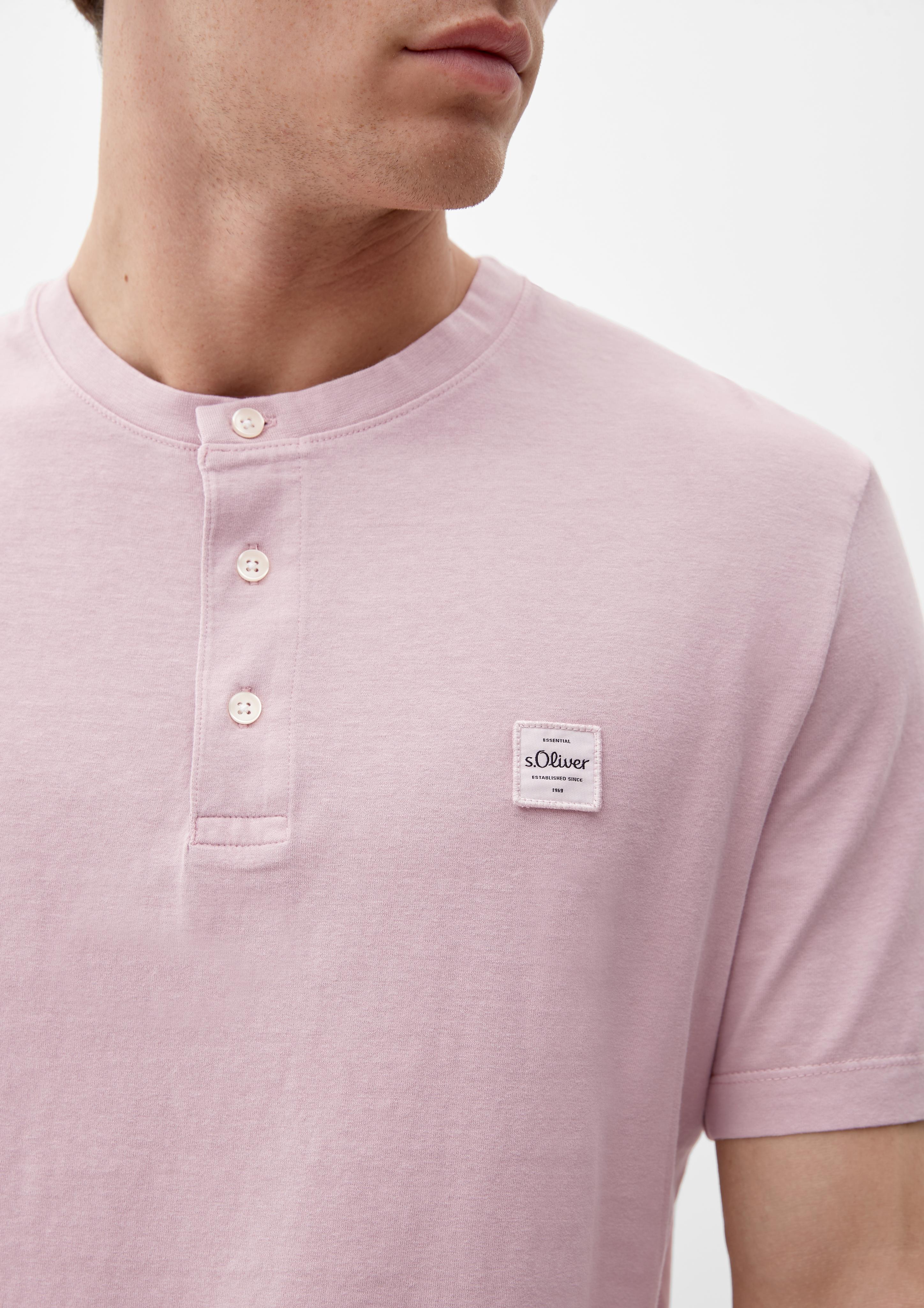 T-Shirt mit Henley-Ausschnitt  2133166-4163
