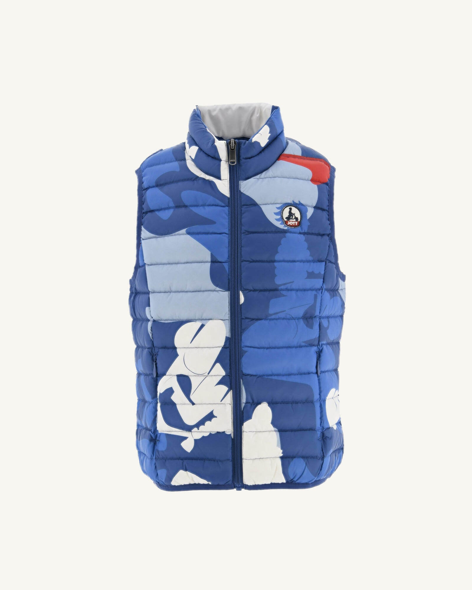 Doudoune sans manches imprimé Camo dark denim enfant Zoe
