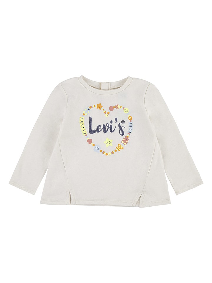 Levi's Kids Longsleeve in Creme günstig kaufen