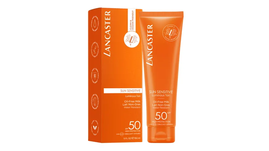 LANCASTER Clean Sun Sensitive Oil Free Body Milk SPF 50 150 ml