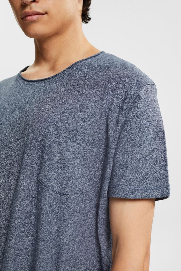 Recycelt: meliertes Jersey-T-Shirt