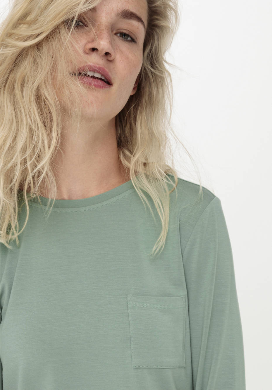 Langarm Schlafshirt aus Tencel™Modal