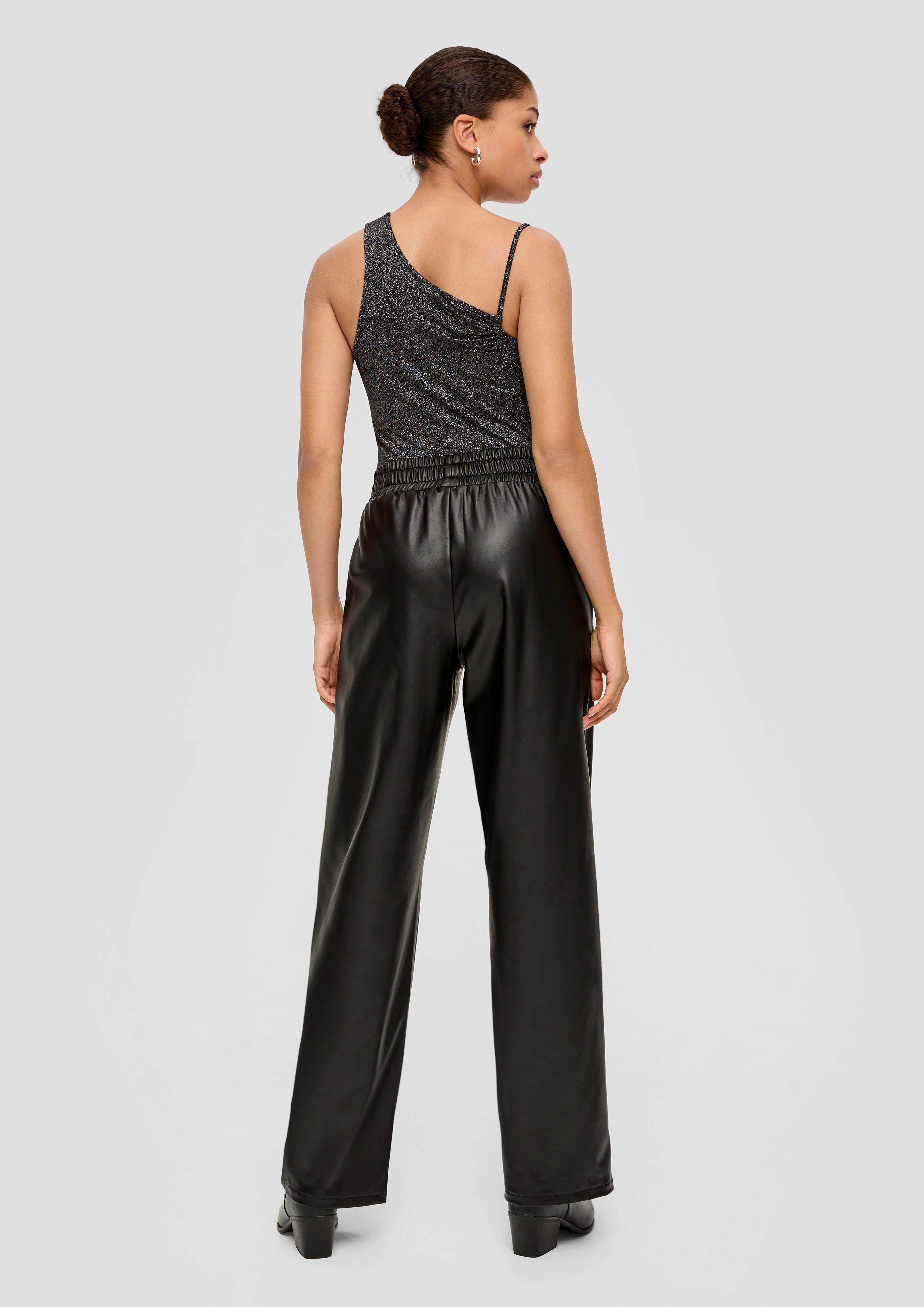 Straight-Leg-Hose aus Lederimitat  2140549-9999