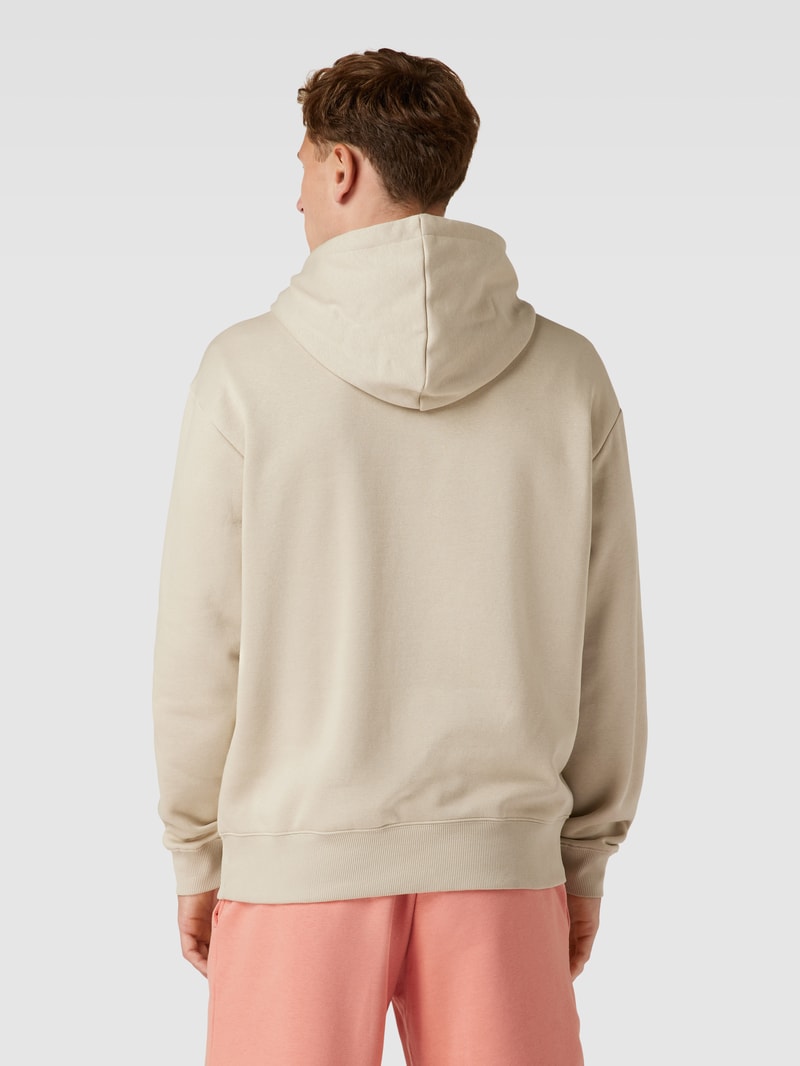 Hoodie mit überschnittenen Schultern in beige