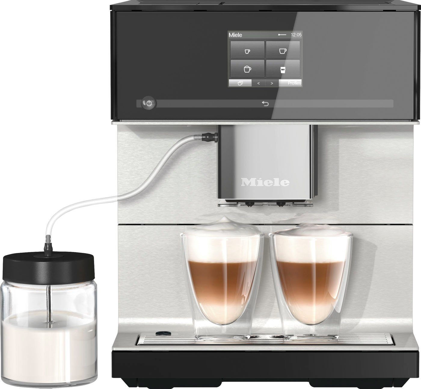 Miele Kaffeevollautomat CM7350 CoffeePassion, inkl. Milchgefäß, Kaffeekannenfunktion