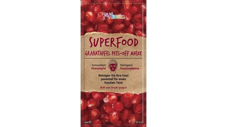 Montagne Jeunesse 7th heaven Superfood Granatapfel Peel-Off Maske 10 ml