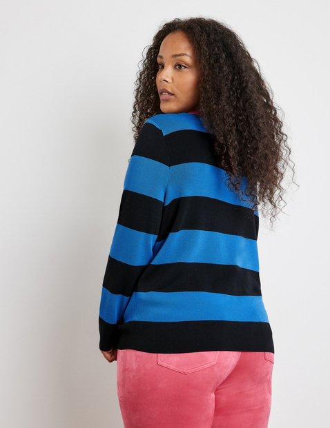 Pullover mit Blockstreifen