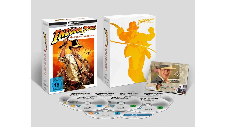 Indiana Jones 1-4 - 4K UHD - Digipack Collection - Exklusiv