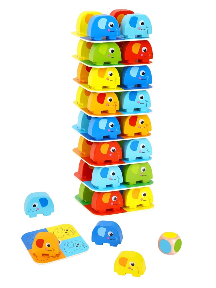Tooky Toy Stapelturm TKF070A 46 Teile in bunt günstig kaufen onesize