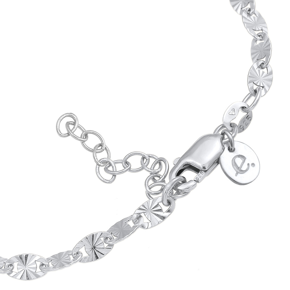 Elli PREMIUM Elli PREMIUM Bracelet Design d'étoile des liens féminins en 925/1000 argent massi Bracelet