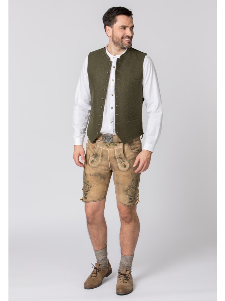 Stockerpoint Stockerpoint Trachtenlederhose Girgl in senf gespeckt-grün günstig kaufen