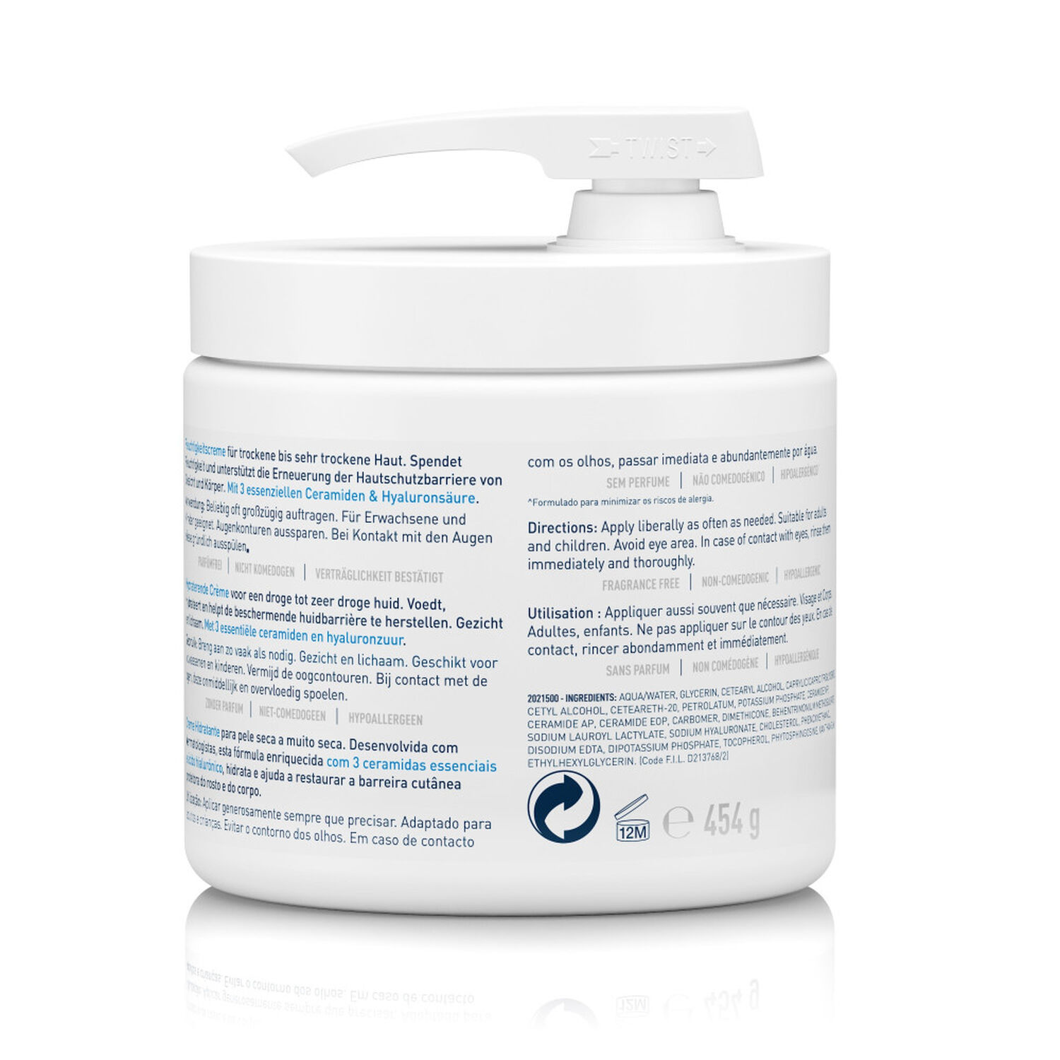 Cerave Baume Hydratant Peaux Sèches à Très Sèches 454 ml