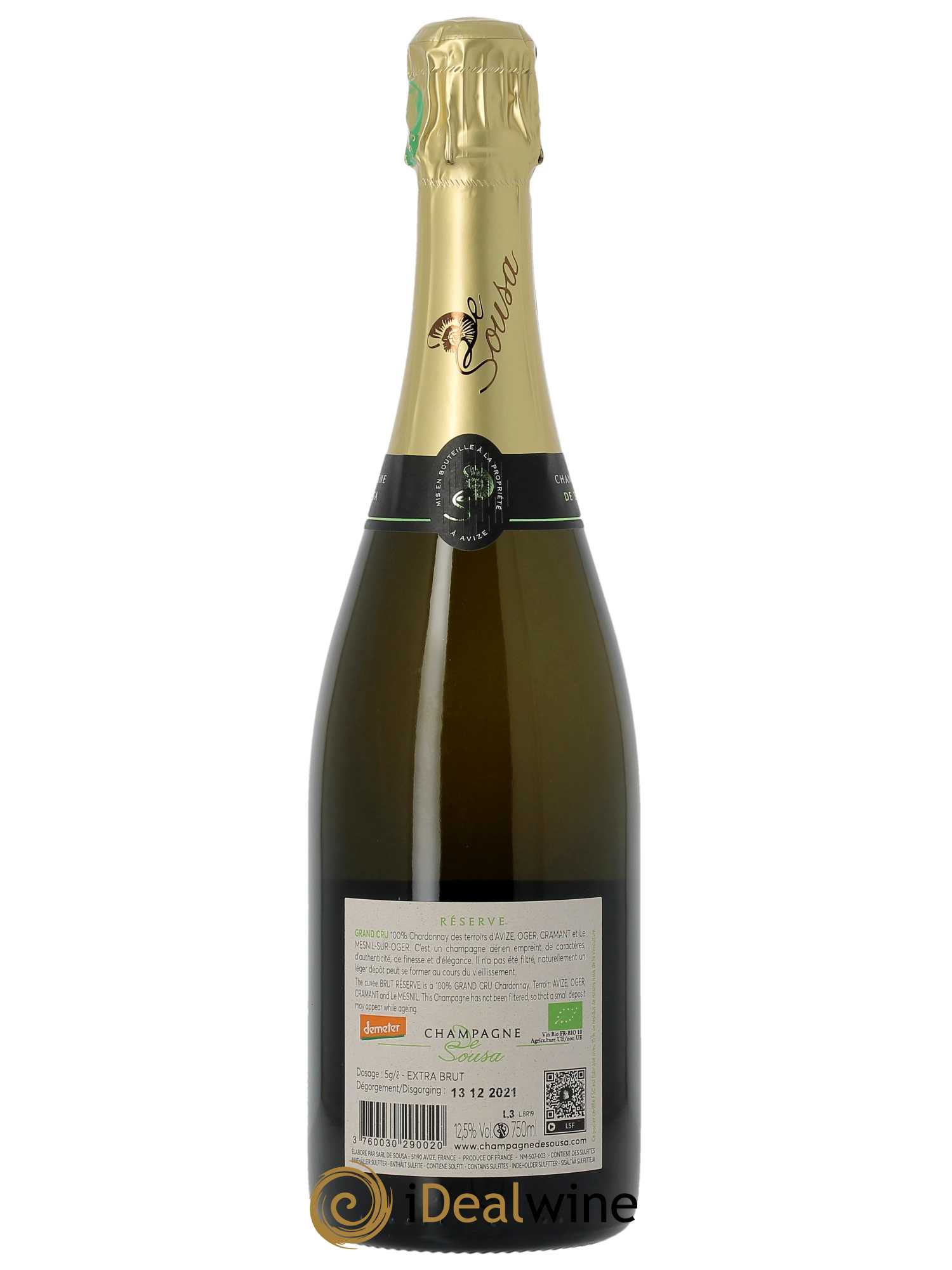 Grand Cru Extra Brut Réserve De Sousa   - Lot de 1 Bouteille