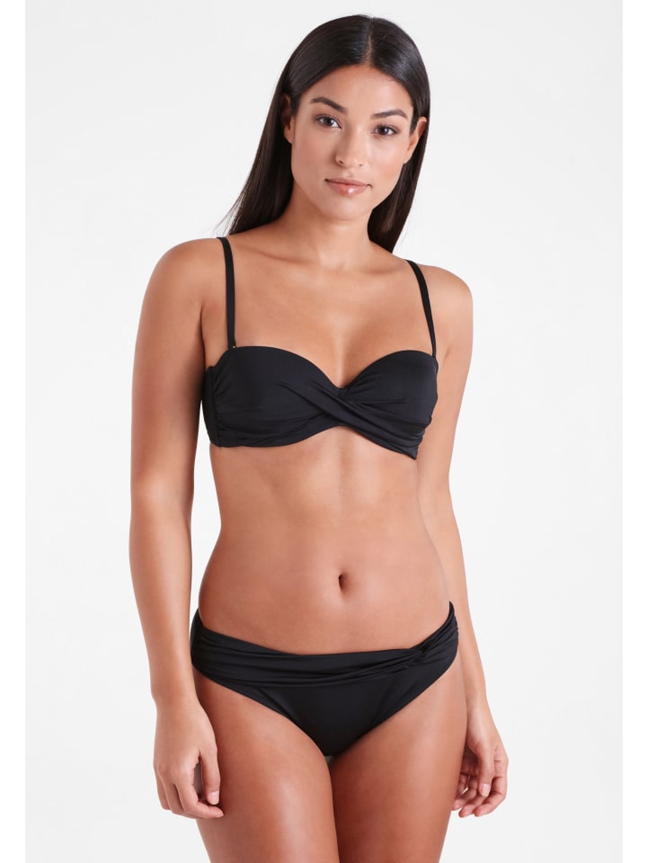 LASCANA Bügel-Bandeau-Bikini in schwarz günstig kaufen