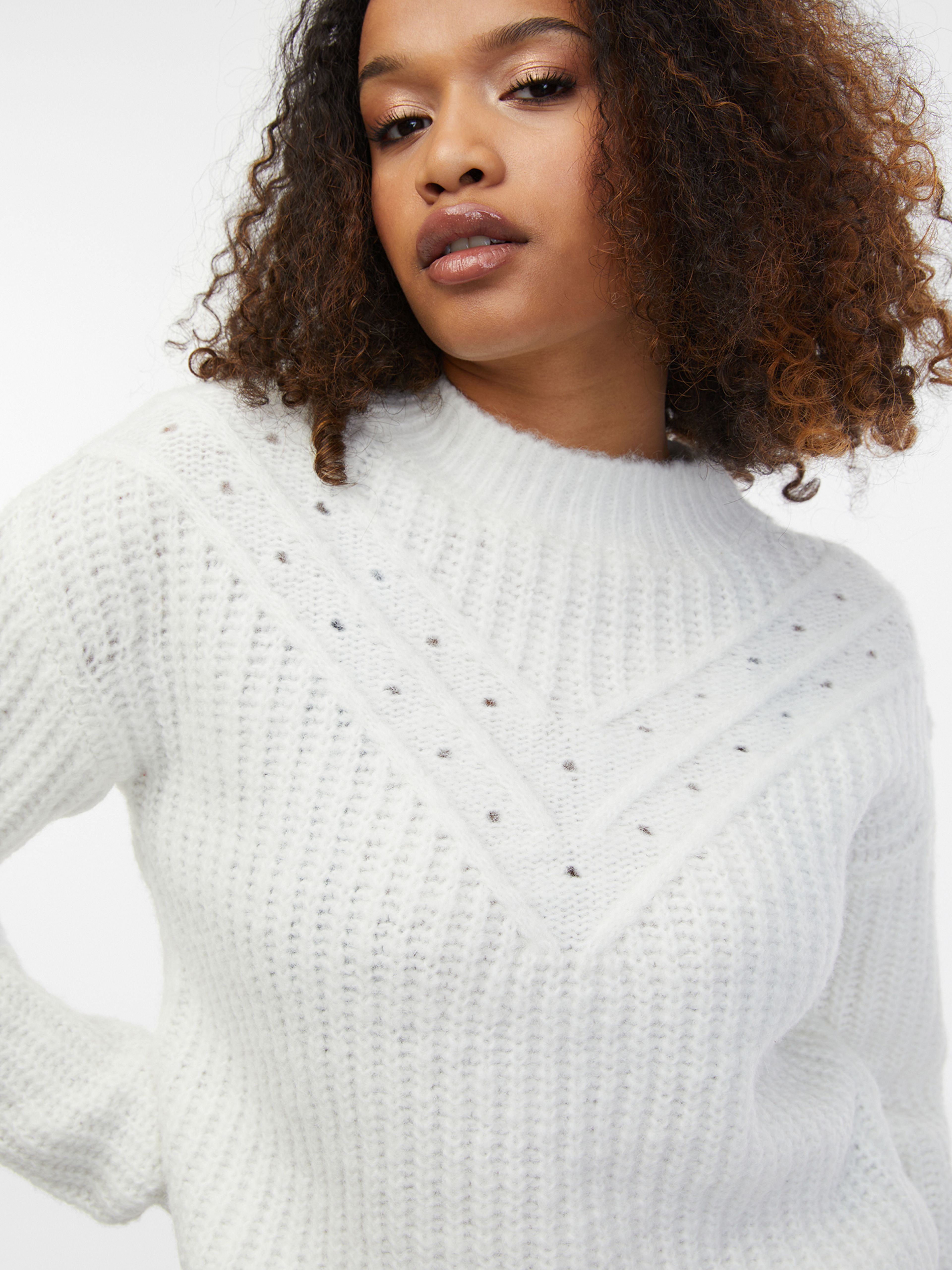 Weißer Damenpullover ORSAY