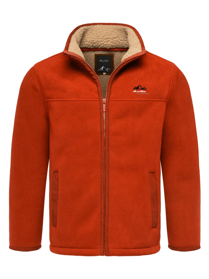 Amaci&Sons Fleecejacke OCONTO in Rot günstig kaufen