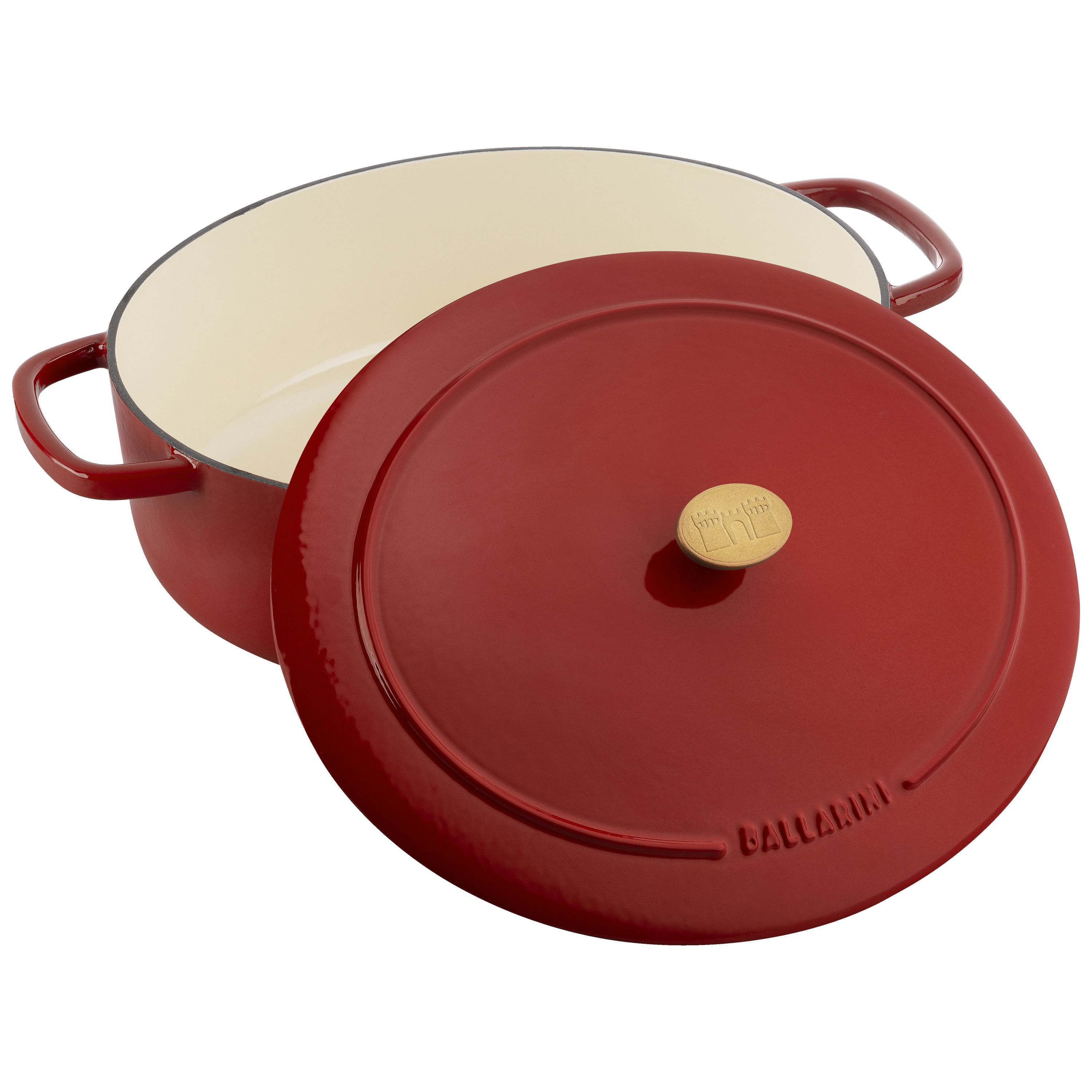 Cocotte 33 cm, oval, Rot, Gusseisen