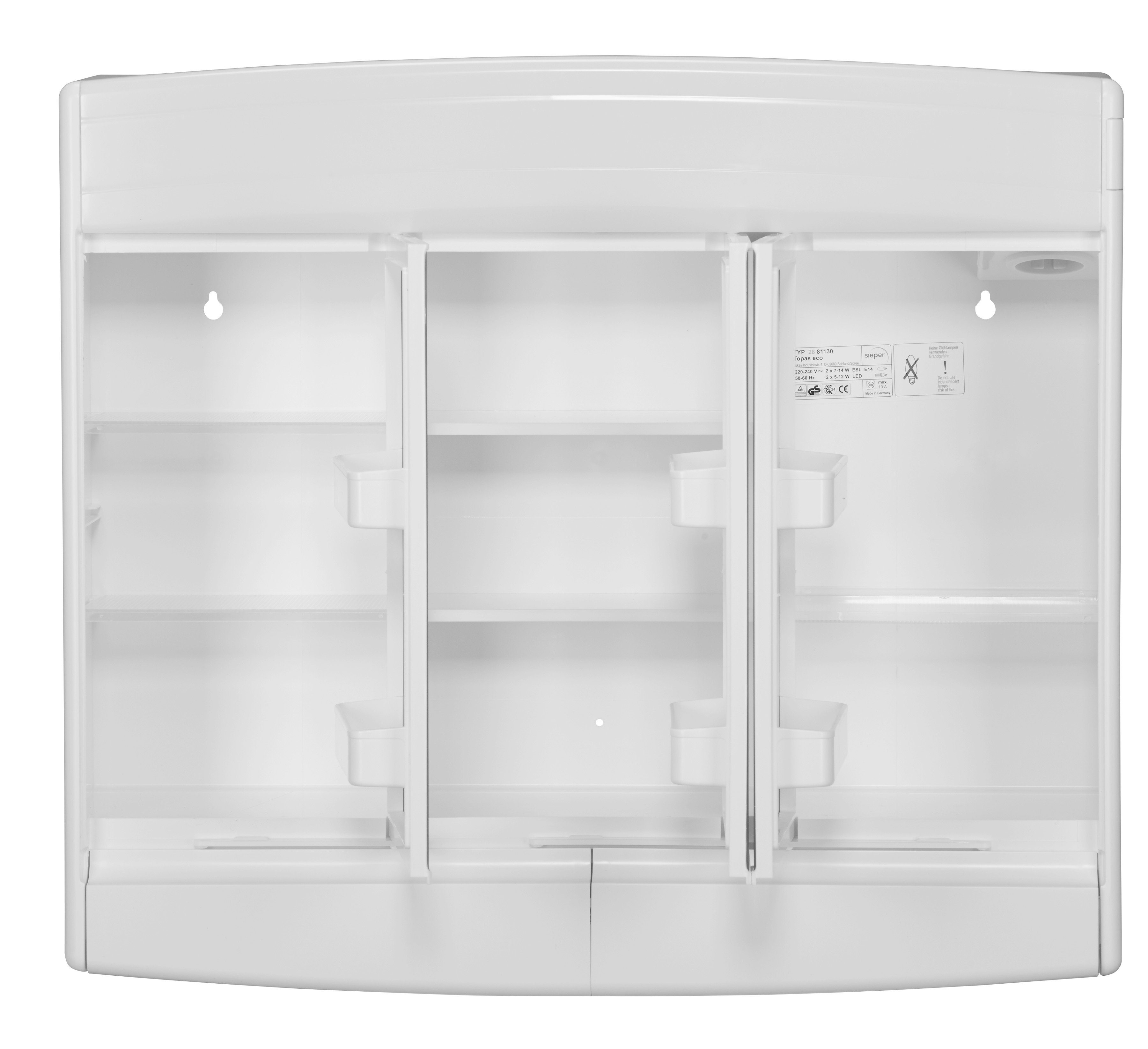 jokey Spiegelschrank Topas ECO weiß, 60 cm Breite