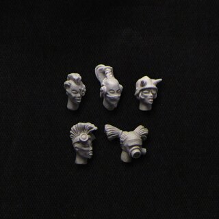 Female Punk Heads (28 mm)