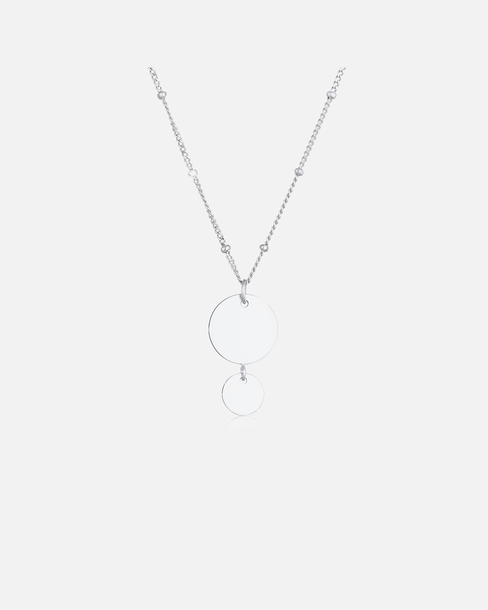 Prívesok Elli Plaques s geometrickým vzhľadom, trendy náhrdelník pre ženy - (925/1000) striebro