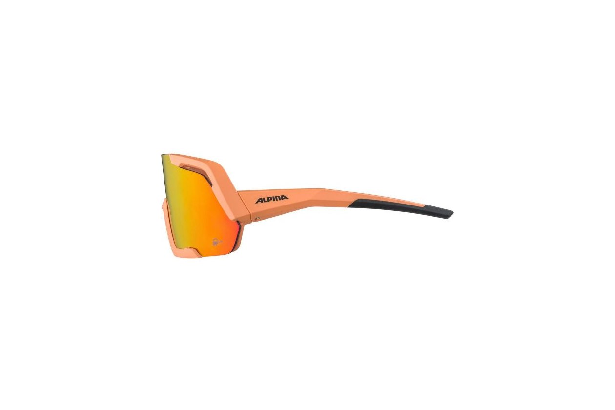 Alpina Rocket Q-Lite peach matt / pink mirror lens